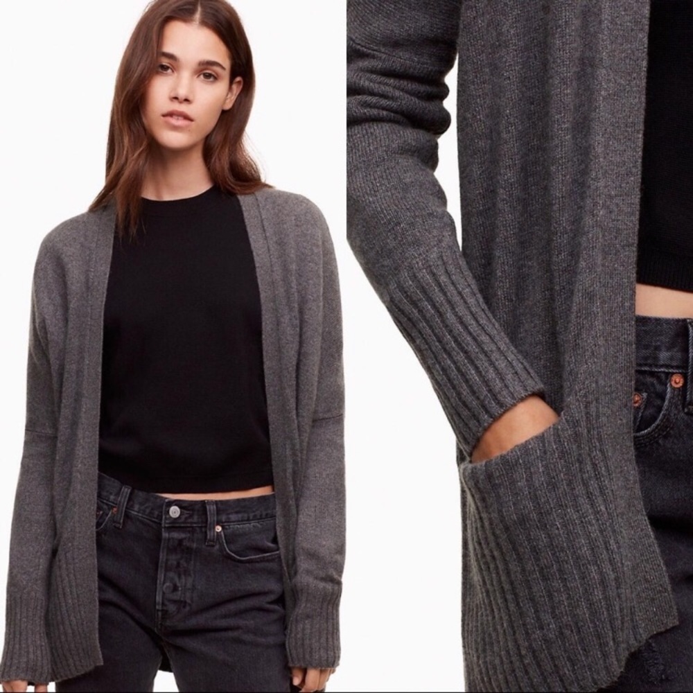 Aritzia Azure Skies grey cardigan ❤️